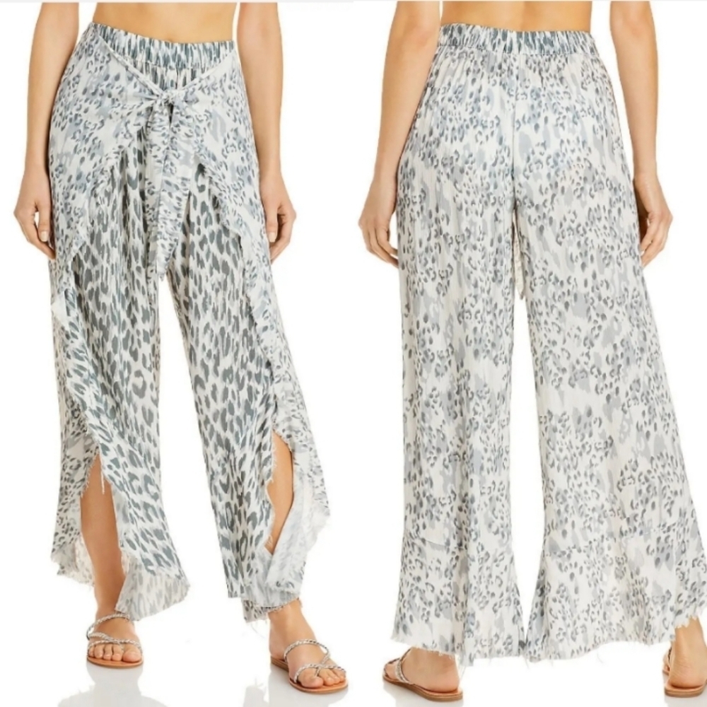 Surf Gypsy Printed Wrap Pants Swim Cover-Up